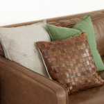 DIY Woven Leather Pillow